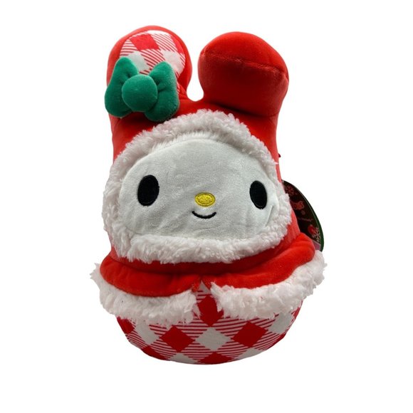 Squishmallow Sanrio 2023 Hello Kitty 8" My Melody Santa Plush Stuffed Toy NWT - Picture 1 of 9